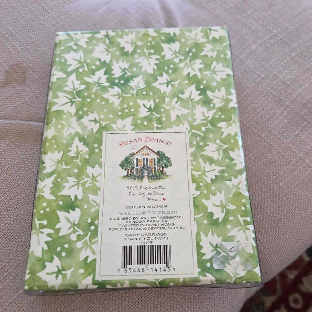 Susan Branch Baby Shower Thank You Notes Set Of 10 Dated 2001